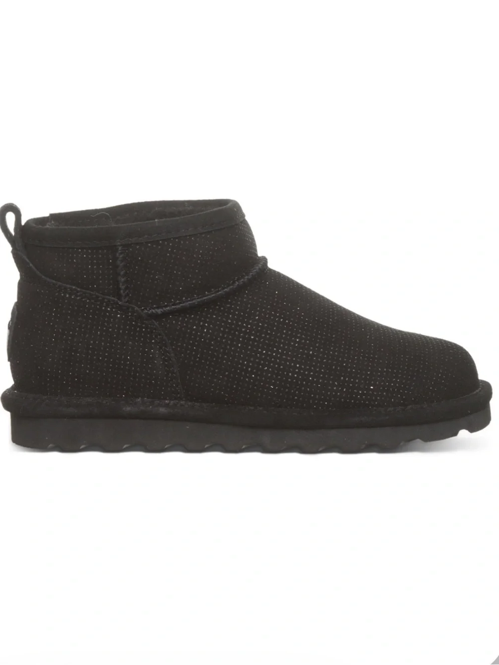 BEARPAW Shorty Exotic Black Metallic Boots Women’s Size 9 New in box